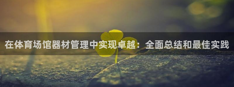 极悦平台官网入口下载：在体育场馆器材管理中实现卓越：