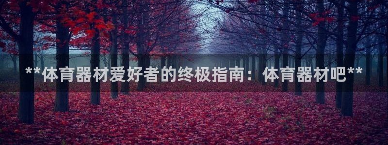 极悦平台基7O777：**体育器材爱好者的终极指南：