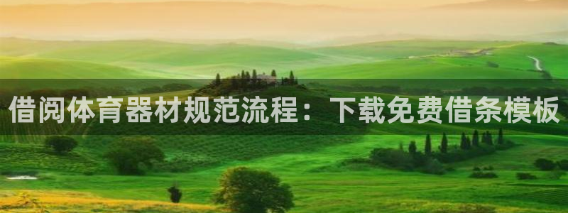 极悦平台官方网站首页下载：借阅体育器材规范流程：下载
