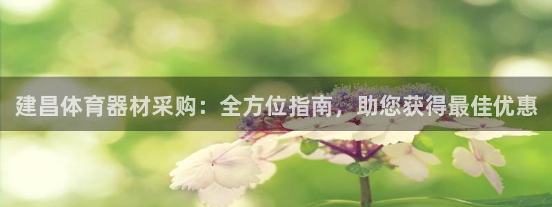 极悦官网首页登录入口下载：建昌体育器材采购：全方位指南，助您